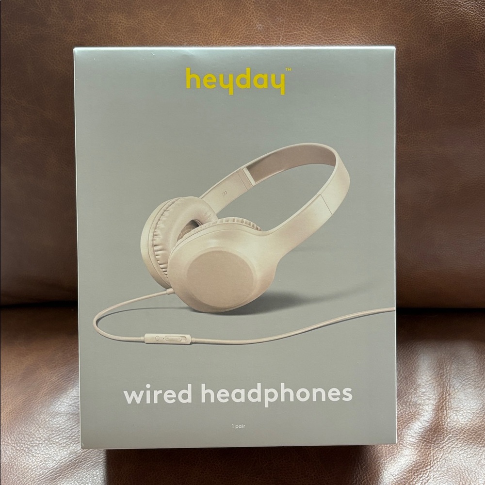 heyday Cream Over-Ear Wired Headphones